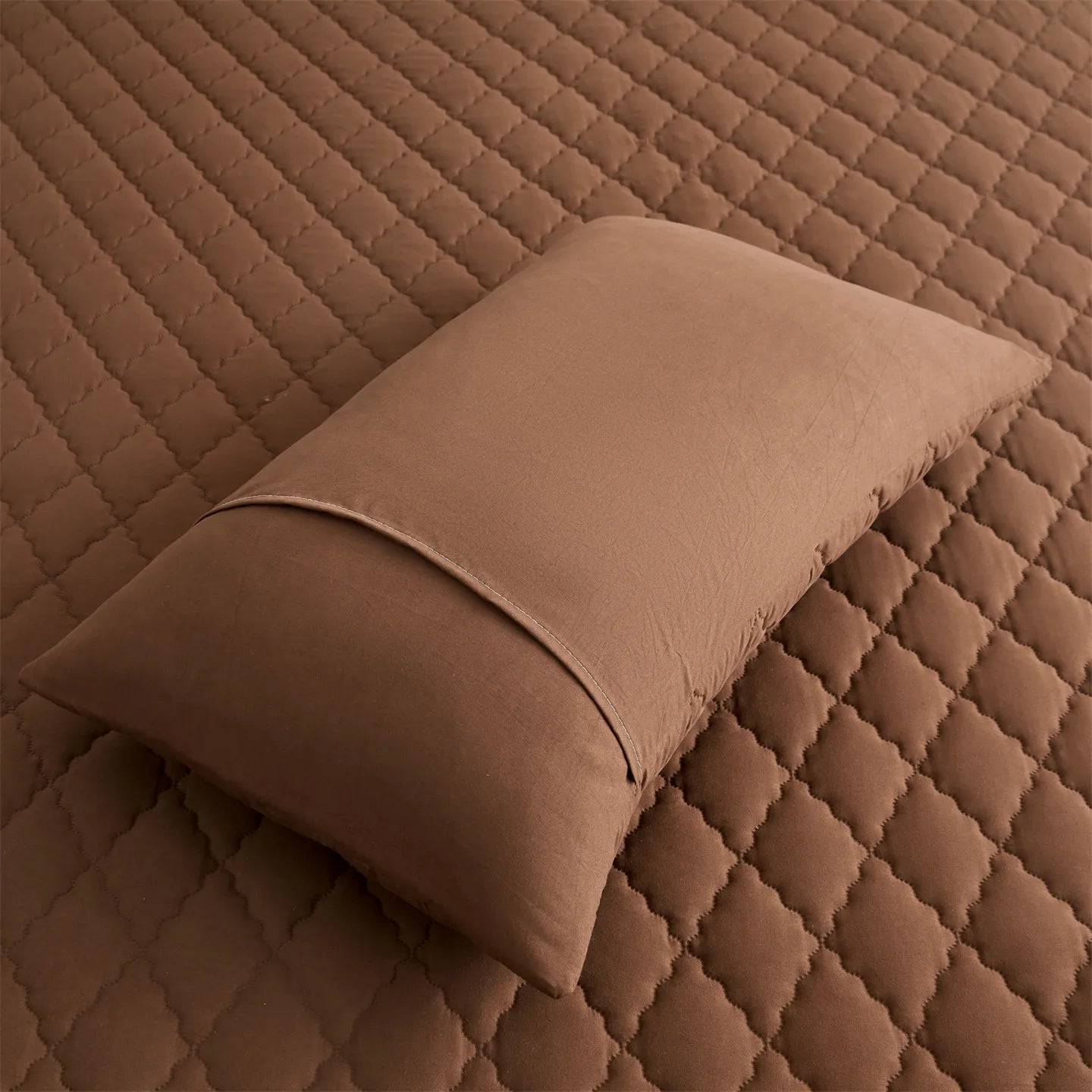 2pcs Waterproof Throw Pillowcases Envelope Soft Breathable Pillow Covers for Bed Protector 50x75cm, Grey / Blue / Green / Red