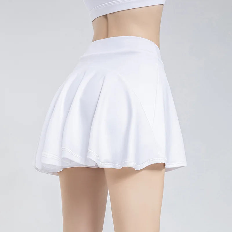 Shorts Skirts for Women High Waist Breathable Shorts Sweat Bras Security Sports Womens Skirts Gym Yoga Fitness Tennis Sportswear