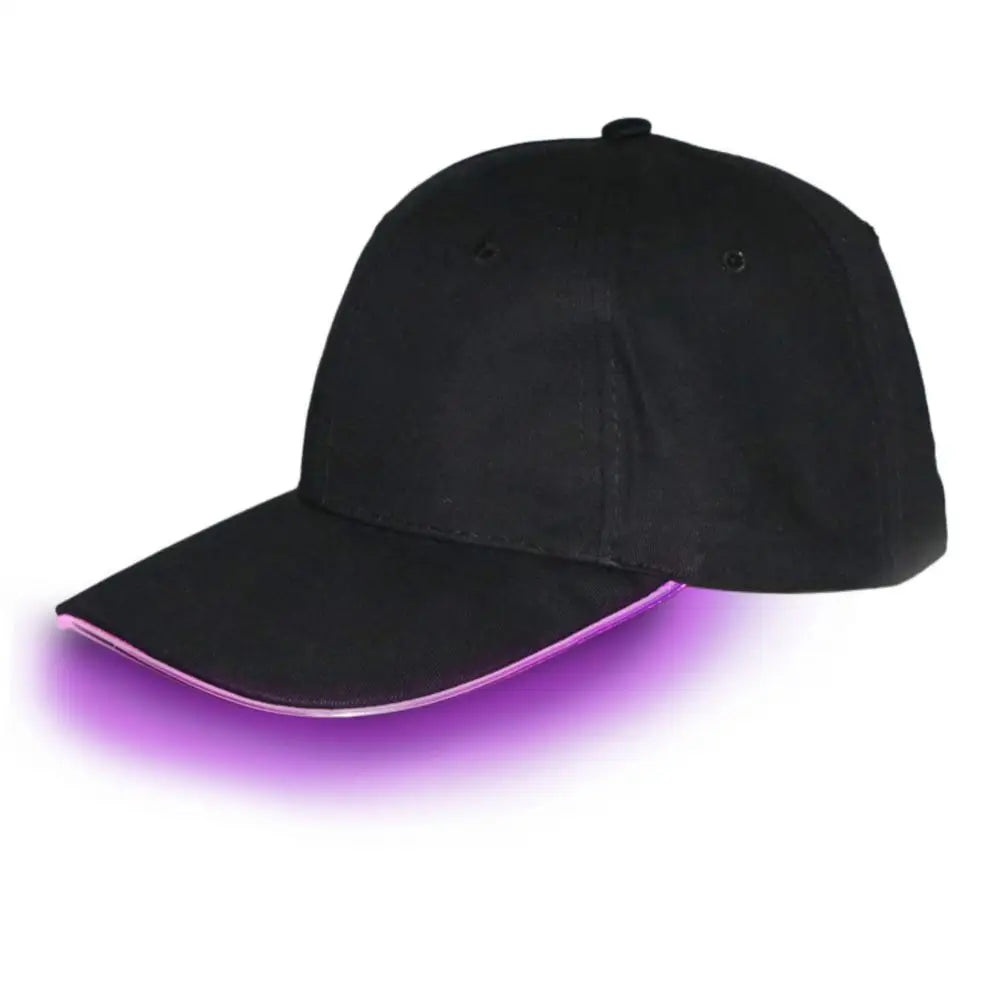 LED Baseball Cap Comfortable Sun Protection Baseball Hats Glow Hat Christmas Costume Cute Red Hat With 4 Lighting Modes For