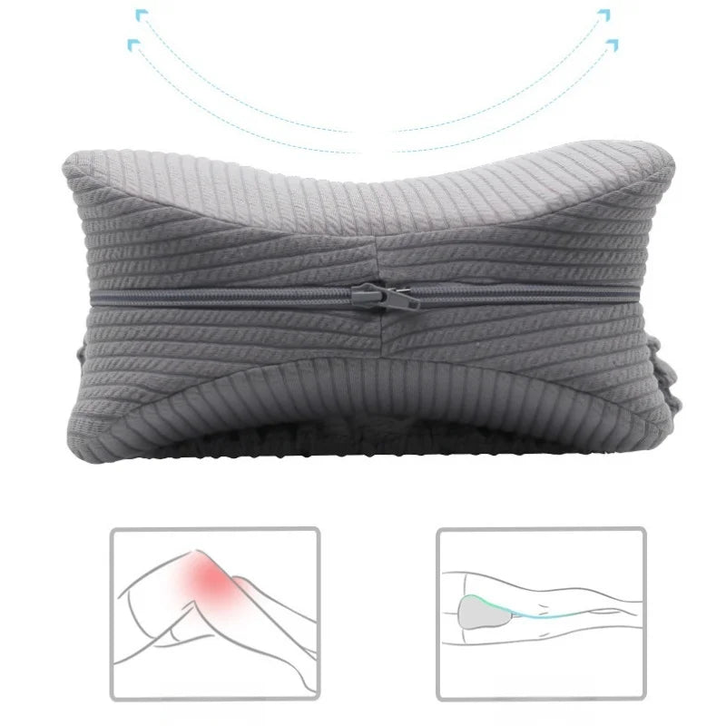 Almohada de espuma viscoelástica para piernas, almohada de cama para embarazadas, almohada de relajación para rodillas para ancianos, almohada para dormir de lado para aliviar el estrés