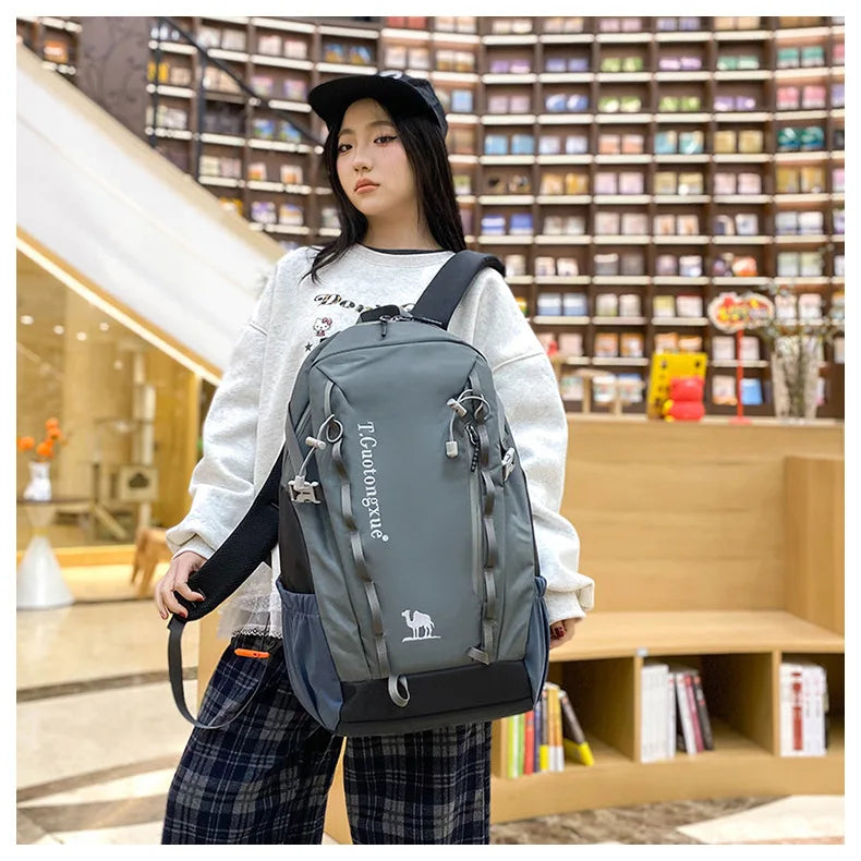Ergonomic Hiking Backpack 40L Waterproof Lightweight, Anti-Theft Adjustable Straps for Men Women Travel Essentials Compartment