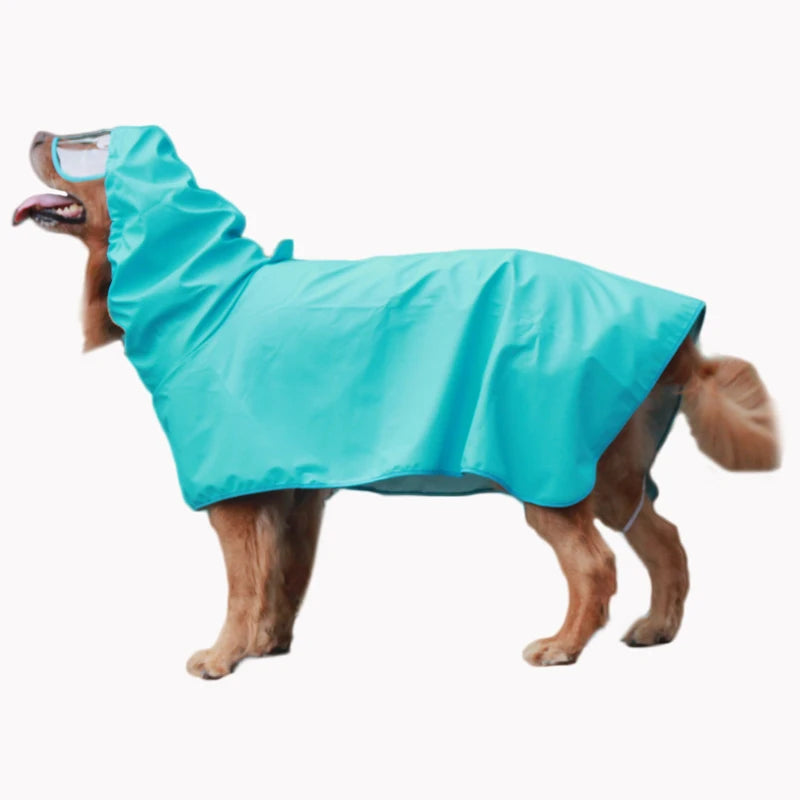 Dog Raincoat Full Coverage Belly Protection for Breeds like Shiba Inu Husky Border Collie Golden Retriever Alaskan Malamute