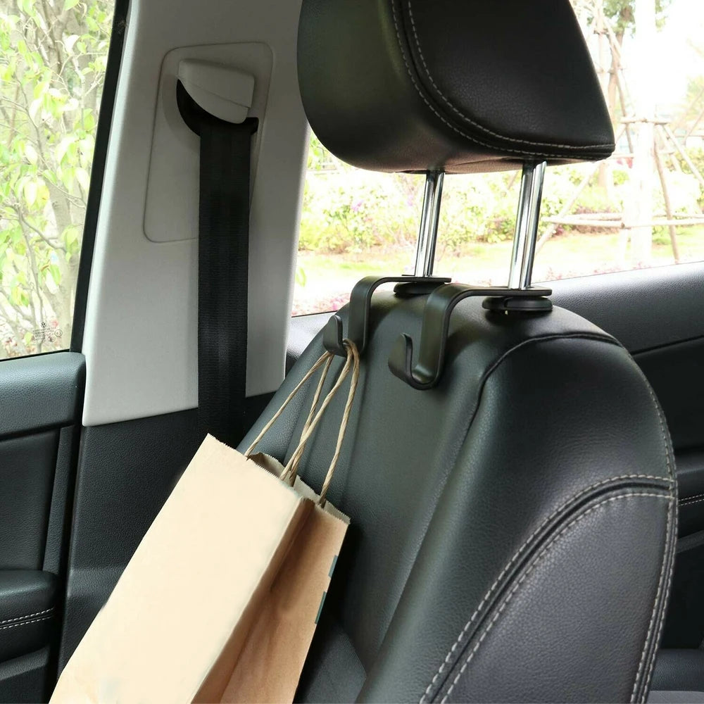 Gancho para reposacabezas de asiento de coche 4/2/1 piezas para organizador de asiento trasero de coche, colgador de almacenamiento para bolsos, carteras, ropa, abrigos