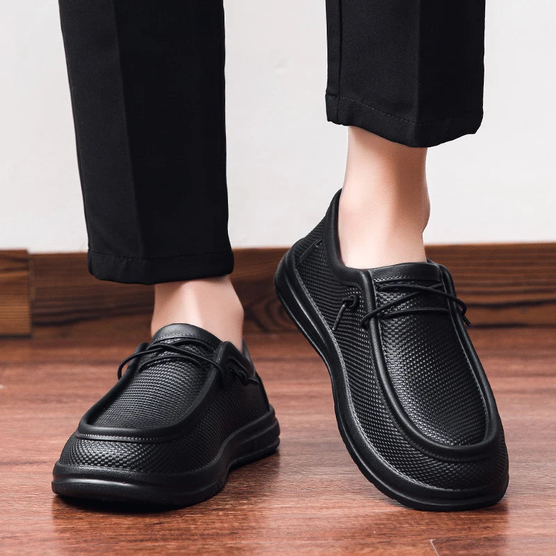 Men's Kitchen Working Shoes Non-slip Waterproof Chef Shoes  Fashion Men Casual Work Shoes Outdoor Water Shoes Plus Size 40-47