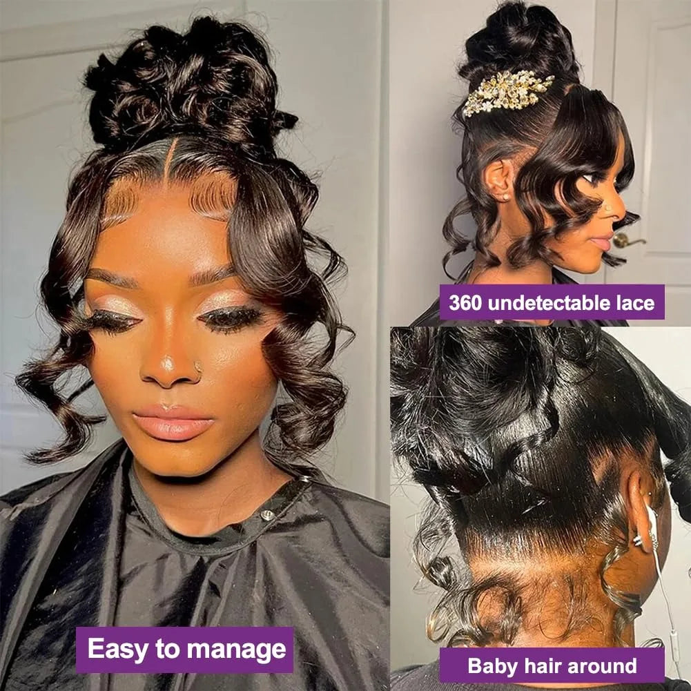 360 HD Body Wave Glueless Wig