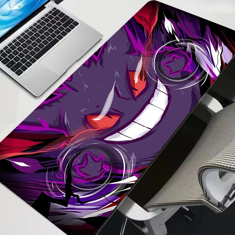 Large Gaming Mousepad P-pokemon Gengar Gifts Soft Mousepads  Desk Pads for PC Keyboard Mats Table Rug 900x400 Computer Mousepad