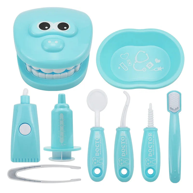 Jouets Montessori pour enfants, interaction parent-enfant pour filles et garçons, dentiste, vérification des dents, modèle de médecin, jeu de rôle, jouet d'apprentissage pour bébé et enfant