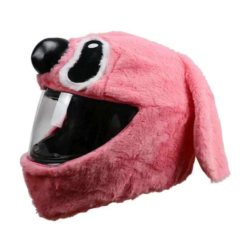 Christmas Motorcycle Helmet Cover Santa Claus Hat Full Face Funny Plush Motorcycle Helmet Decorative Motorcycle Ski Accessories