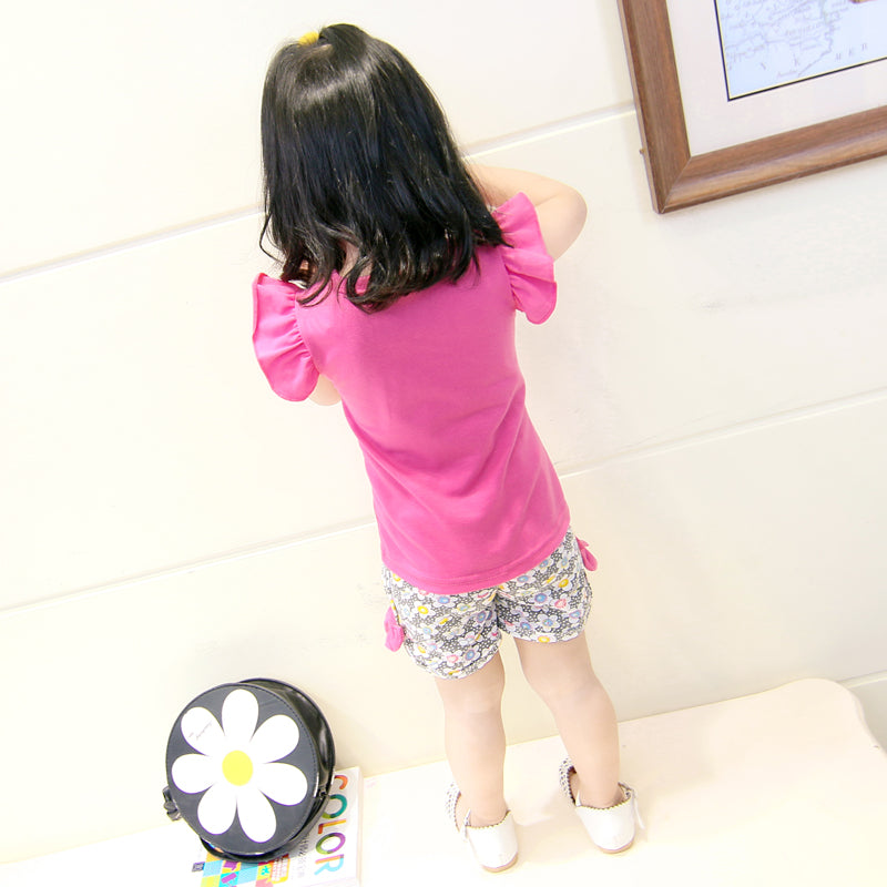 Conjuntos de ropa para bebé niña, camisetas, tops, pantalones cortos, conjuntos de ropa para niños pequeños, estampado de piruletas, ropa de verano para bebés