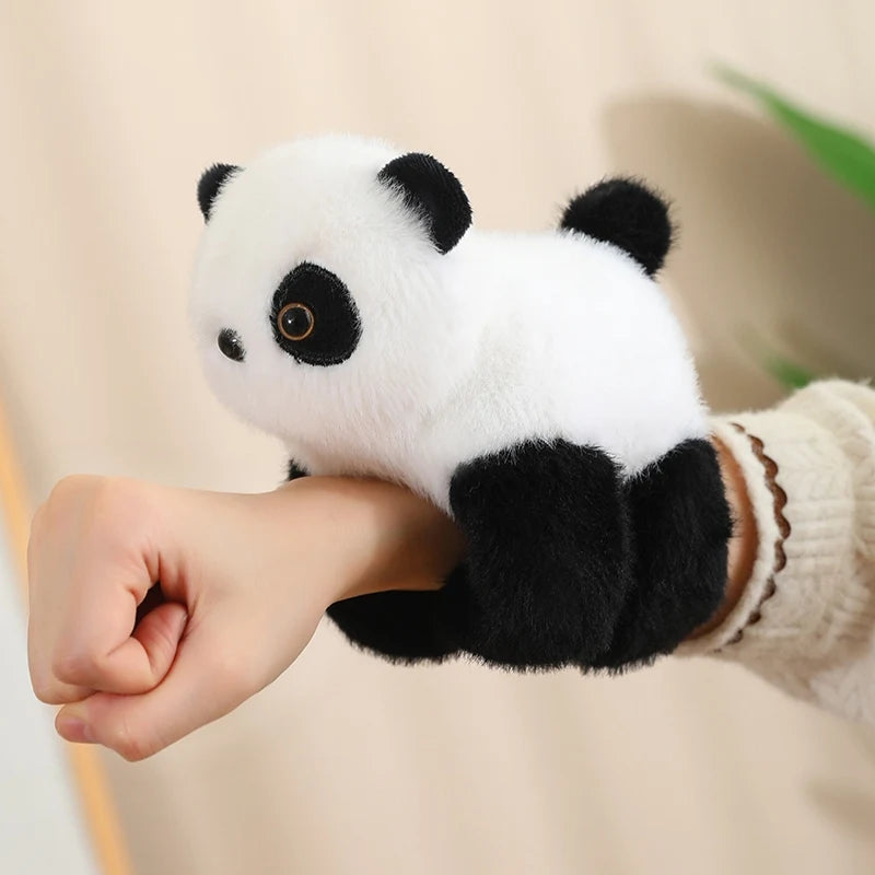 Creative Stuffed Animals Raccoon Fox Husky Cat Monkey Papa Circle Toy Wrapped Around Arm Doll Toys For Kids Birthday Gift