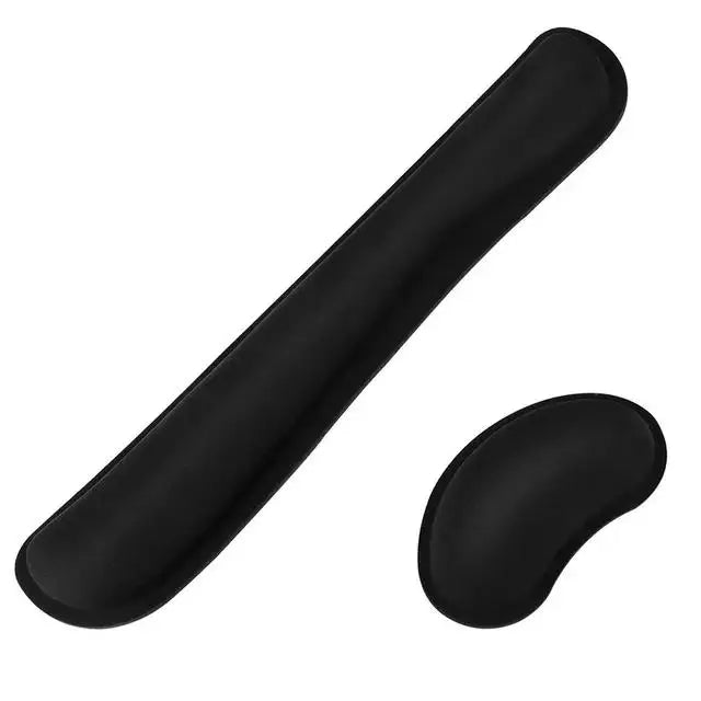 Wrist Rest Mouse & Keyboard Pad with Non-Slip Base Wrist Rest Pad Ergonomic Mousepad For Typist Office Gaming PC Laptop Computer