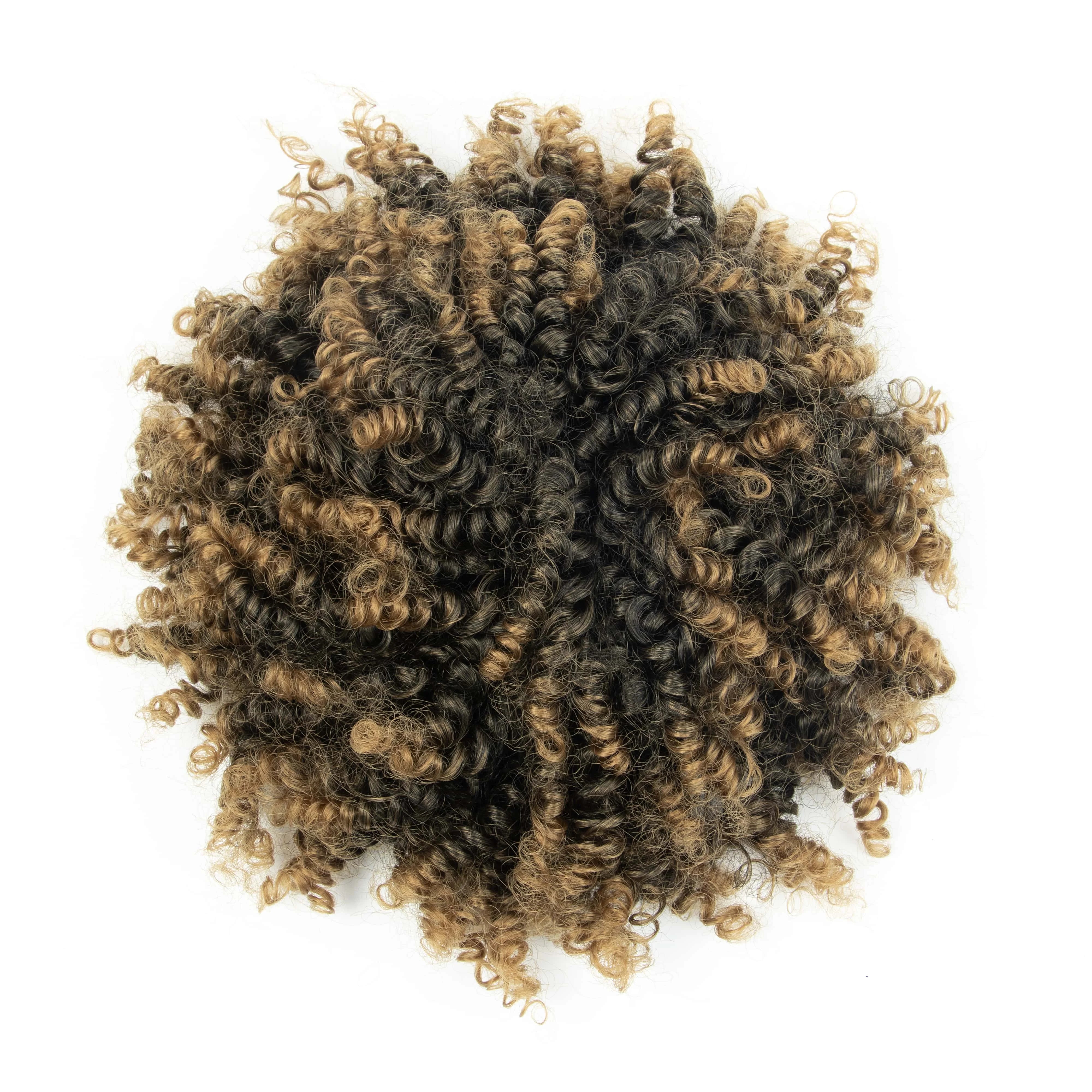 Queue de cheval bouclée synthétique pour femme à clipser, style Afro Puff, chignon désordonné, pour occasions multiples