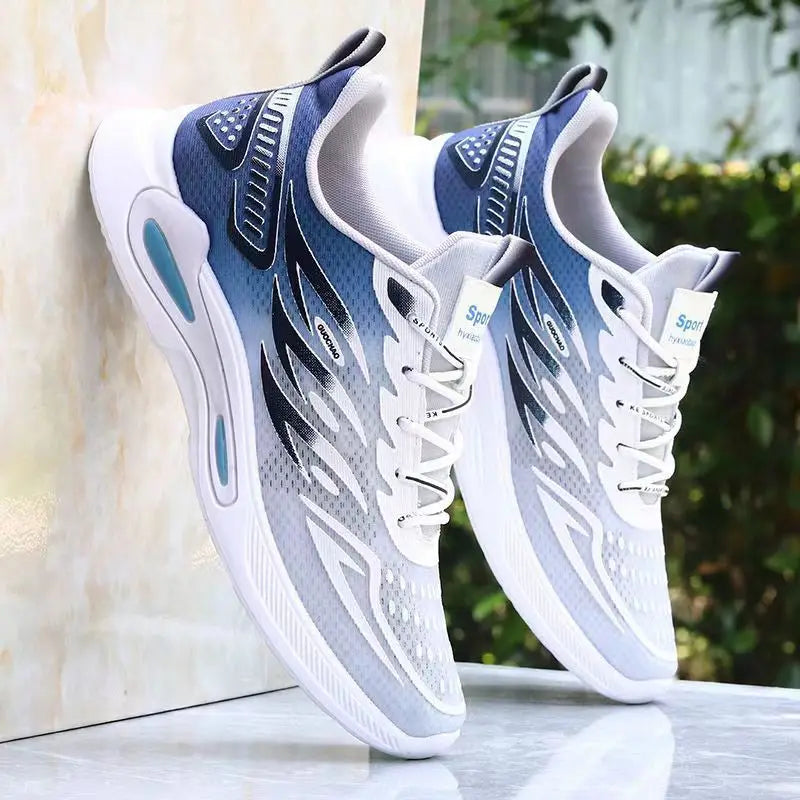 Men's Shoes New Fashion and Trendy Mesh Sports and Casual Shoes Student Soft Sole Comfortable Fashion Men's Running Shoes