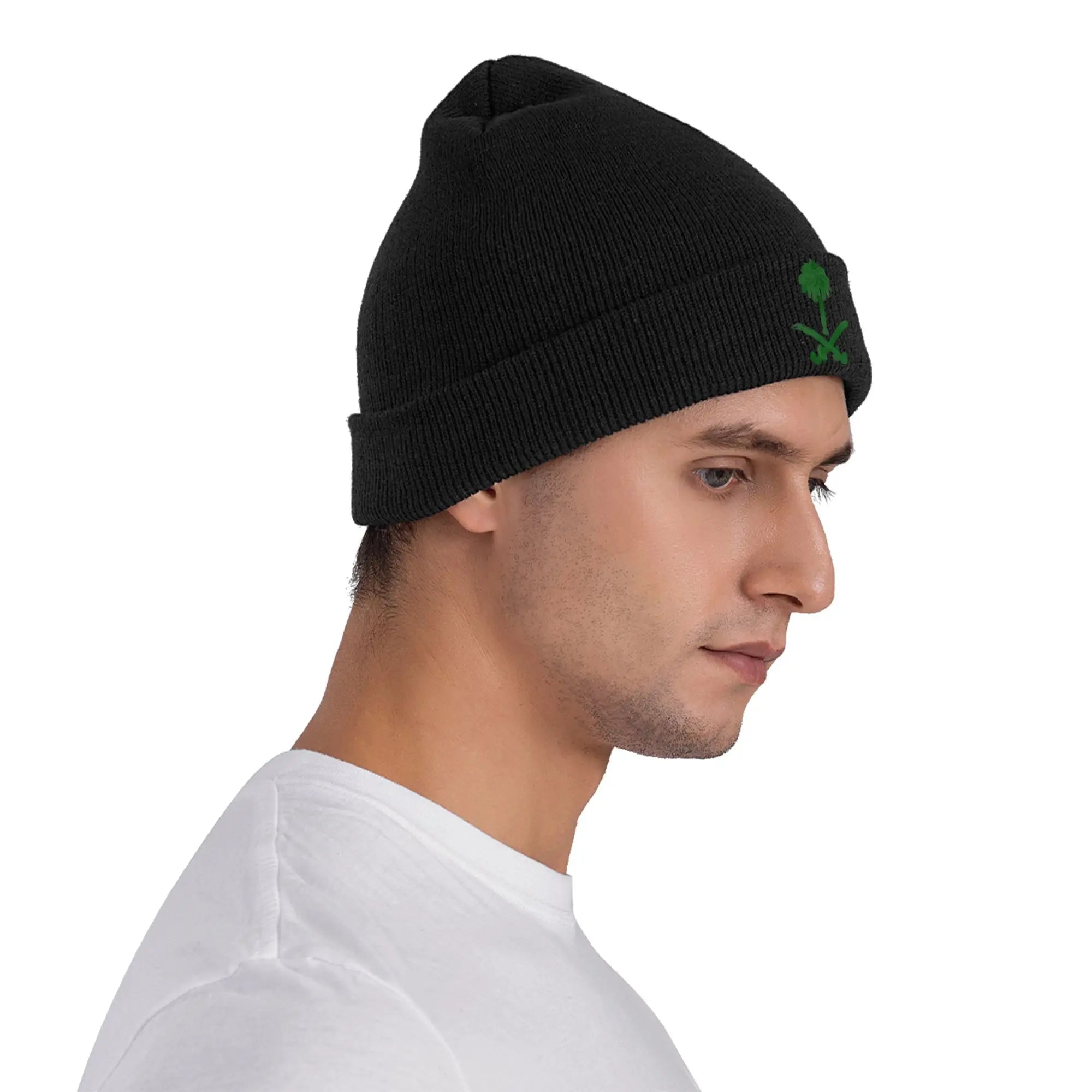 Saudi Arabia National Day Beanie Hats  Bonnet Hats Men Women Unisex Trendy Hippie Skullies Beanies Autumn Custom Head Wrap Caps
