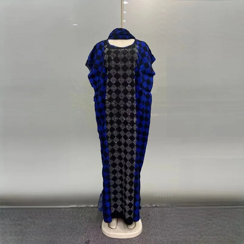 Nuevo Vestido de Algodón Suelto Casual de Verano Transpirable con Estampado Africano de Oriente Medio para Mujer
