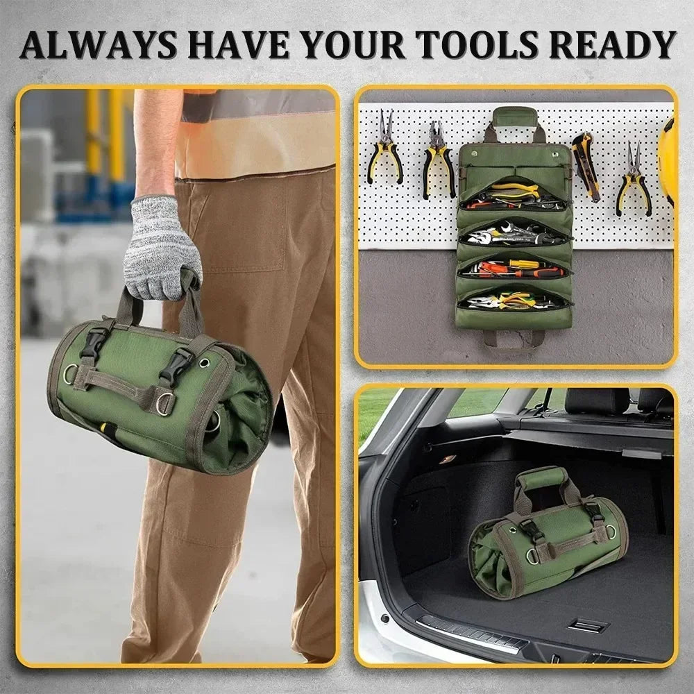 Hardware Tool Bag Portable Storage Container Oxford Waterproof Organizer Bags Outdoors Professional Multi-Pocket Organizer Pouch