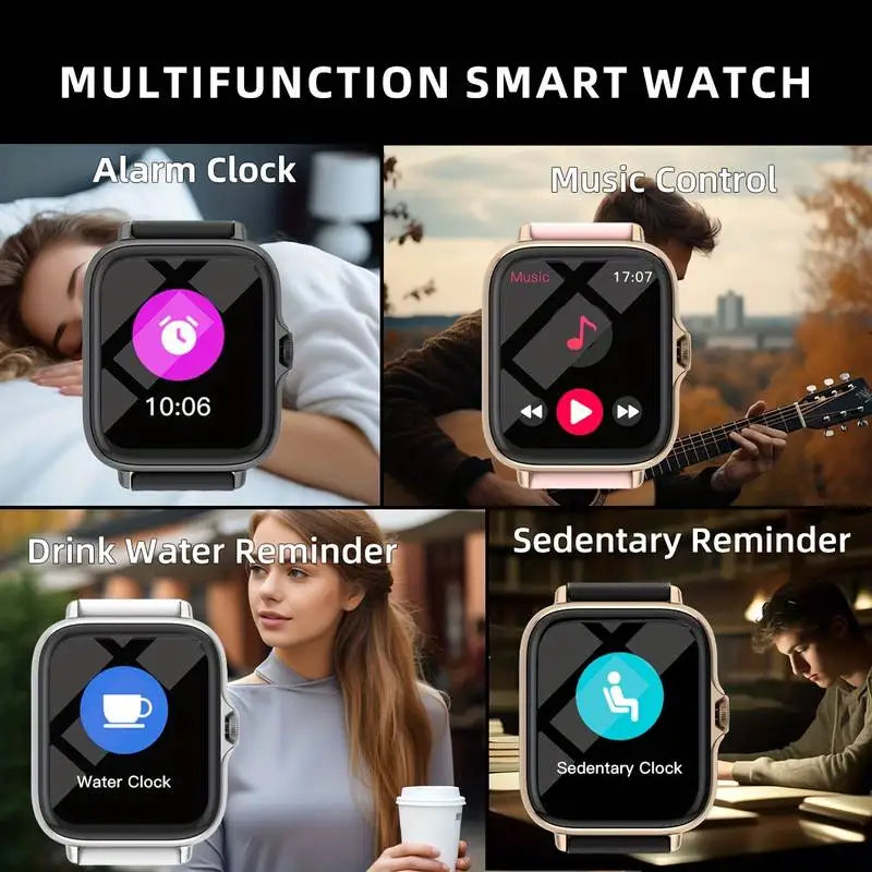 Reloj inteligente, llamadas inalámbricas/marcado, modo multideporte, recordatorio y rechazo de llamadas, recordatorio de SMS, para iPhone/Android