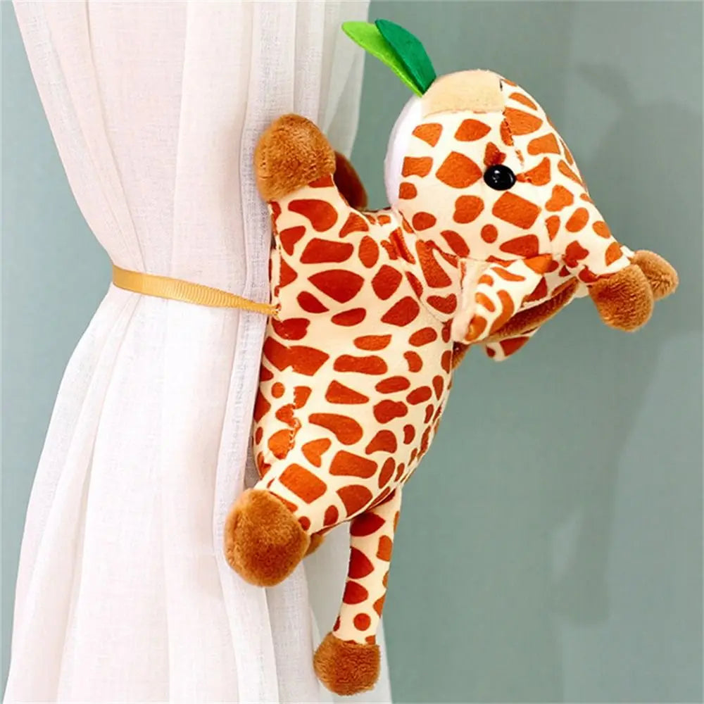 Stuffed Animals Magnetic Shoulder Plush Raccoon Clip on Shoulder Plush Doll Cute Vivid Decorative Animal Plush Toy Kids Gift