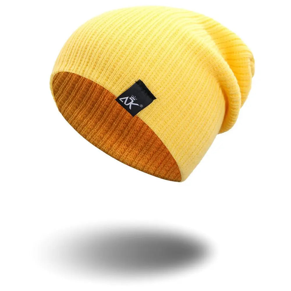High Quality Woman/Men Solid Cute Warmer Bonnet Winter Autumn Hats Female Beanie Caps Knitted Beanies