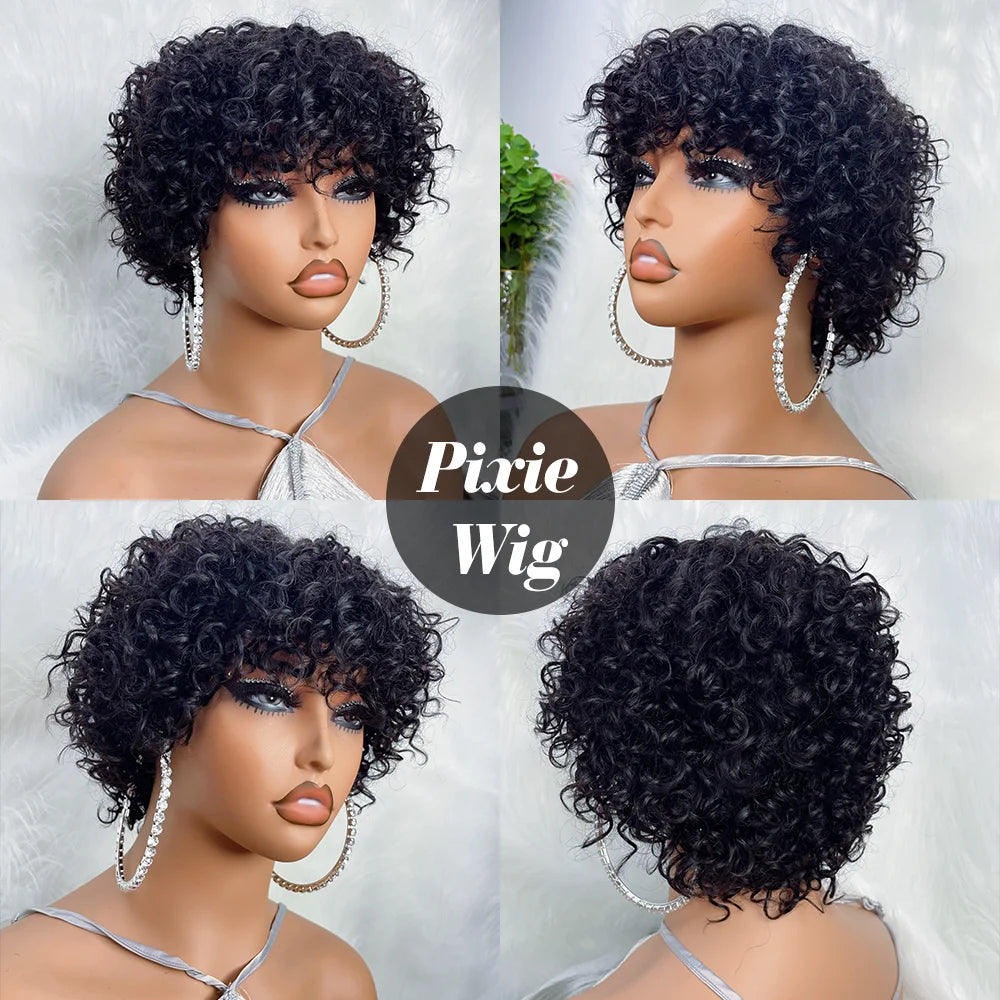 Rose Curly Pixie Wig