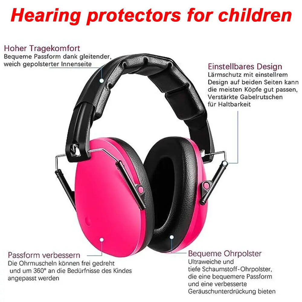 Kid Ear Protection Baby Noise Earmuffs Noise Reduction Ear Defenders Earmuff for Children Adjustable Soft Safety High Quality