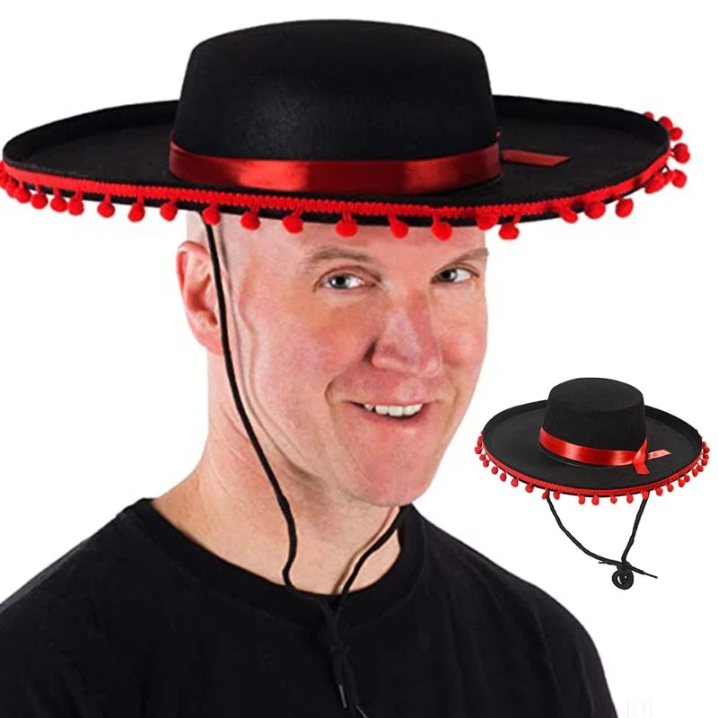 Top Hats Fashion Headwear Sombrero Hat Caps Party Photo Props F3MD