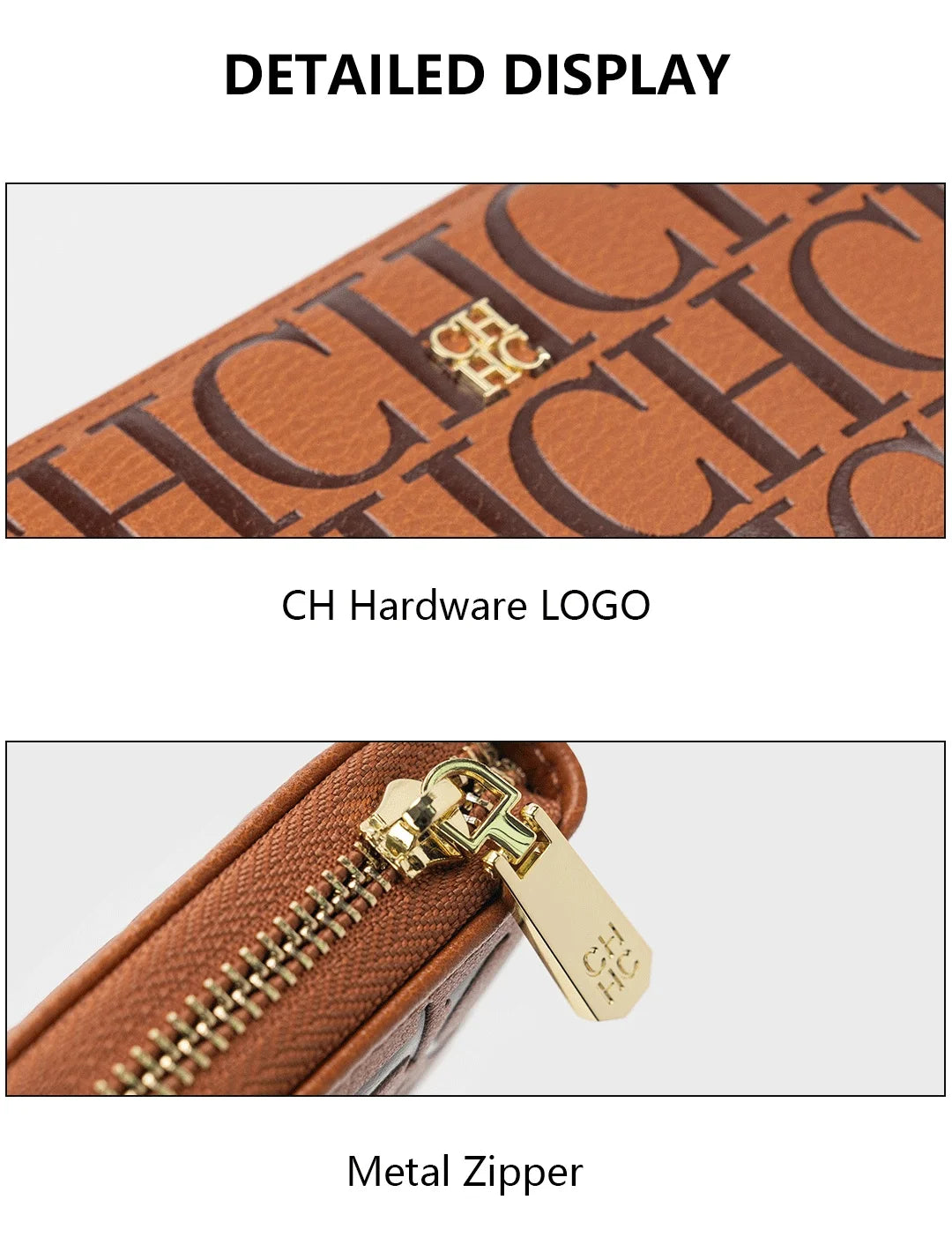 CH High Quality Exquisite Compact Women's Wallet Elegant Convenient With Fashion Niche Light Luxury Brand Wallet
