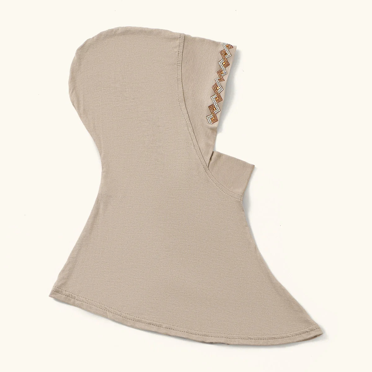 Nuevo hiyab instantáneo con pedrería brillante para mujer musulmana, cobertura total, gorro de algodón sólido, listo para usar, gorro interior