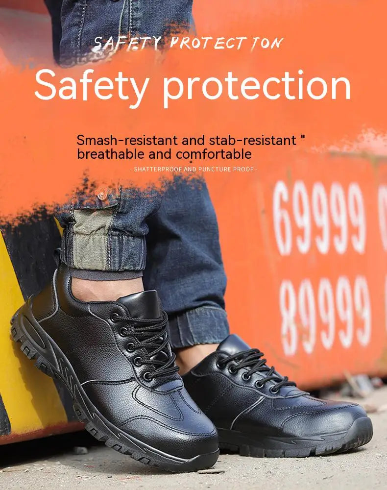 Safety Shoes Men Work Shoes Lightweight Steel Toe Sneakers Free Shipping Industrial Protection for the Feet Waterproof Boots