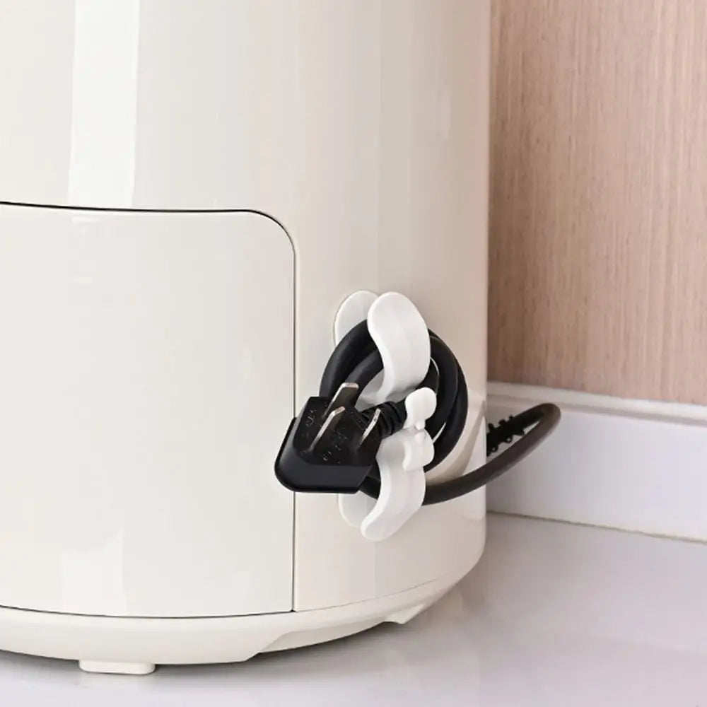 Upgraded Appliances Cord Organizer Self-Adhesive Wire Fixer Power Cord Organizer Punch-free Cable Management