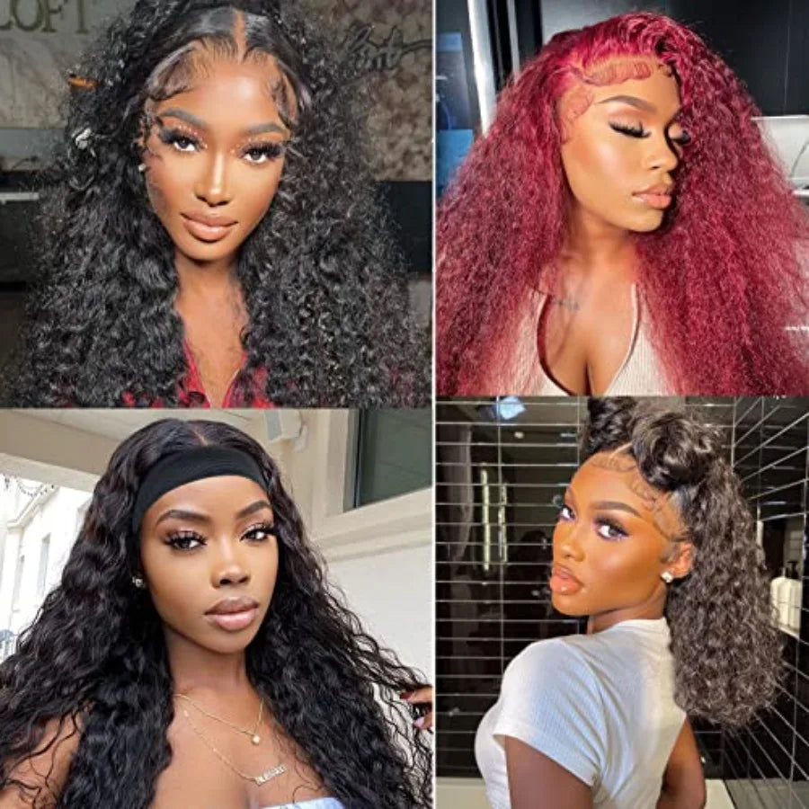 Wig Band and Lace Melting Band Set - Elastic Edge Wrap Bands to Keep Lace Front Wigs in Place and Lay Edges 5 Piece Set, Black