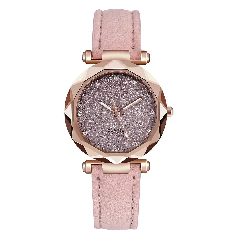 1/2PCS New Luxury Rhinestone Bracelet Watch Starry Sky Watches Ladies Wristwatch Relogio Feminino Reloj Mujer Montre Femme Clock