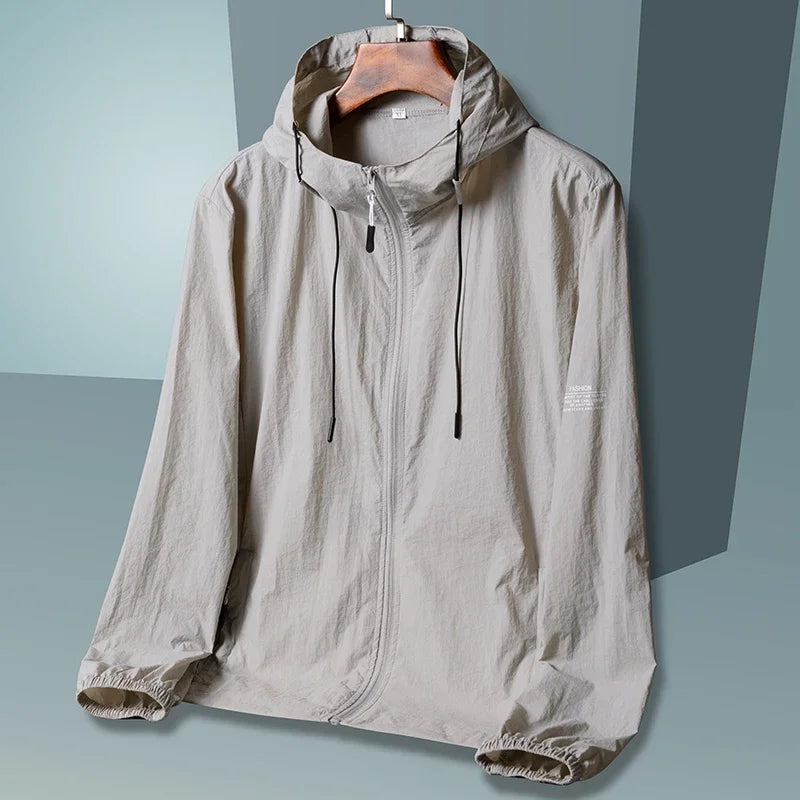 Summer Hooded Jacket Men Women Sun Protection Clothing Fishing Hunting Clothes Quick Dry Skin Windbreaker