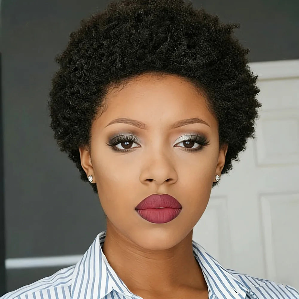 Afro Curly Pixie Wig