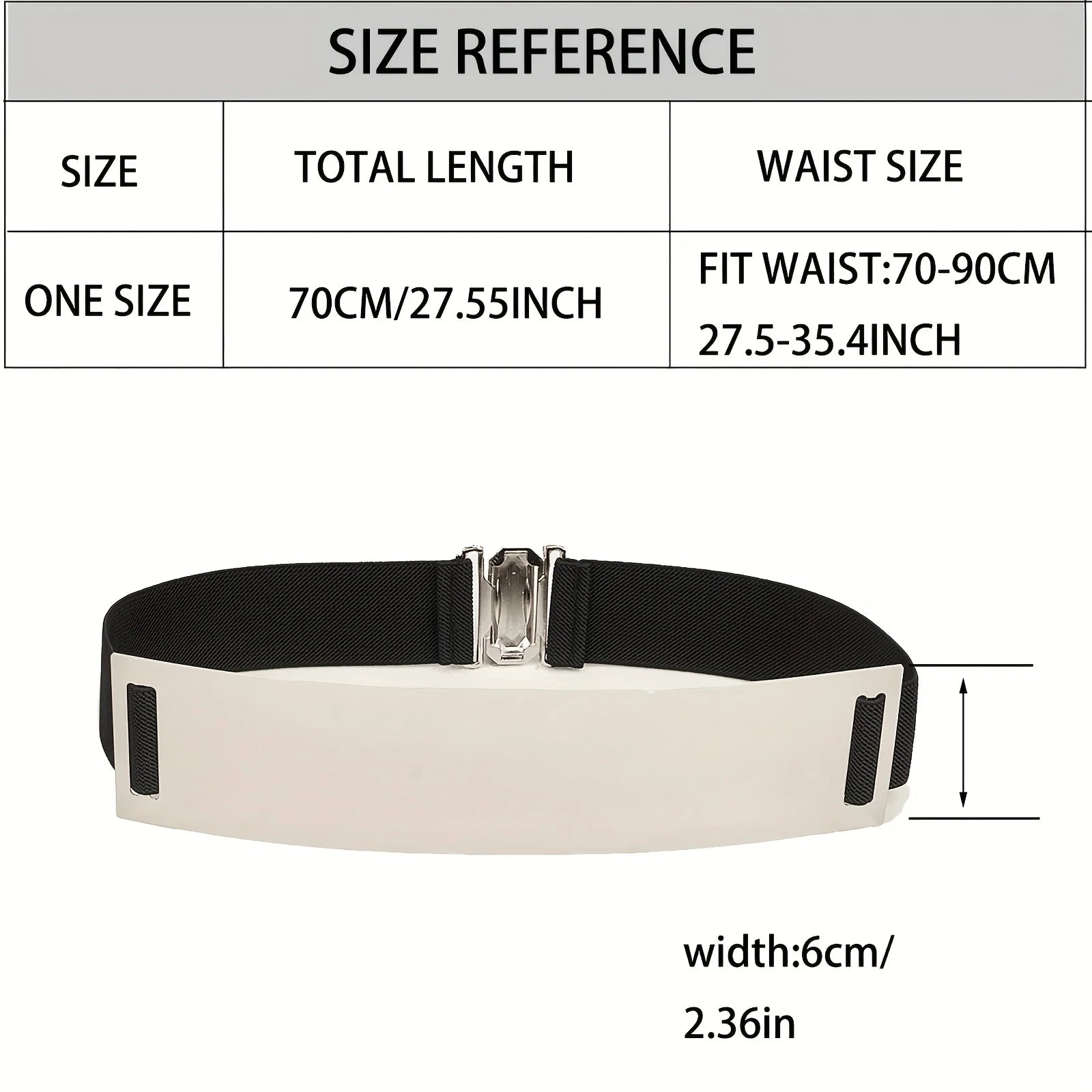 Metallic Wide Waist Belt