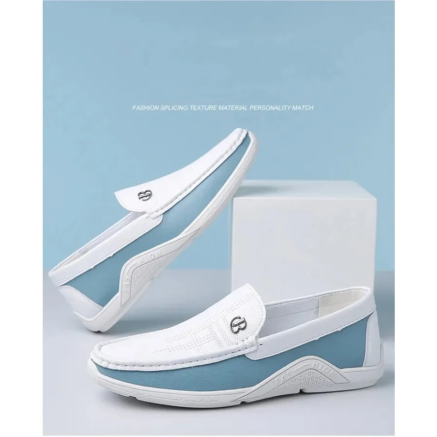 Mens Leather Shoes 2025 Casual Slip on Formal Dress Loafers Breathable Soft Flats for Male Non Slip  Office Work Shoes  sneakers