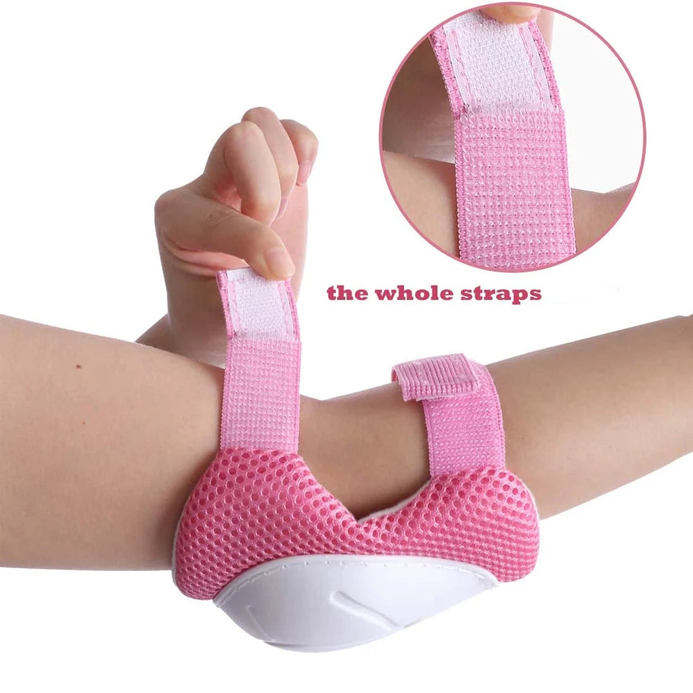 Juego de 6 piezas de equipo de protección infantil, rodilleras para niños pequeños de 3 a 14 años, rodilleras y coderas con protectores de muñeca 3 en 1 para patinaje y ciclismo