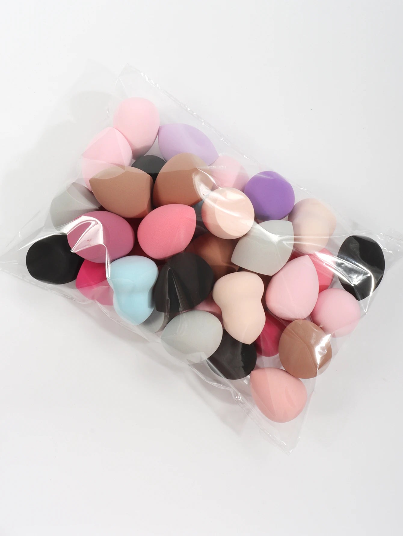 Medium Size Beauty Sponge 6/12/24/36/60 Pieces, Random Color and Shape, Foundation Mixing Beauty Sponge, Liquid, Cream and Powde