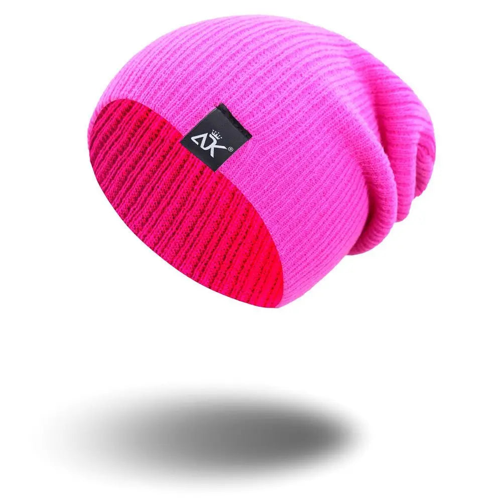High Quality Woman/Men Solid Cute Warmer Bonnet Winter Autumn Hats Female Beanie Caps Knitted Beanies