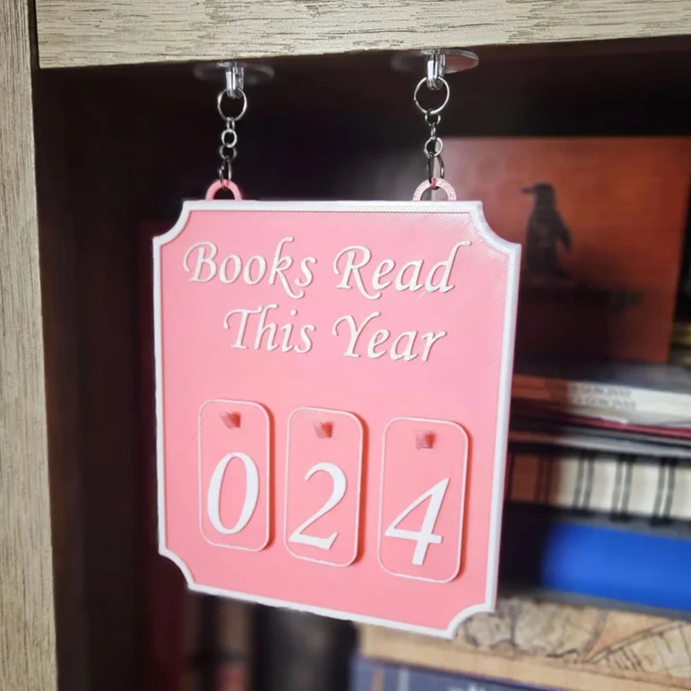 New Hanging Bookshelf Counter Bookish Decor Reading Record Board Hanging Bookshelf Decoration Home Festival Decoration Gifts