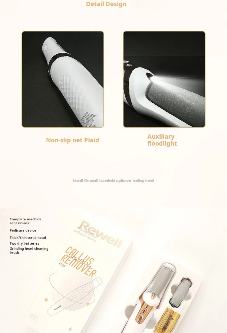 Pedicura Exfoliante Callos Máquina de Pedicura de Pies Eléctrica Automática Doméstica Kit Exfoliante