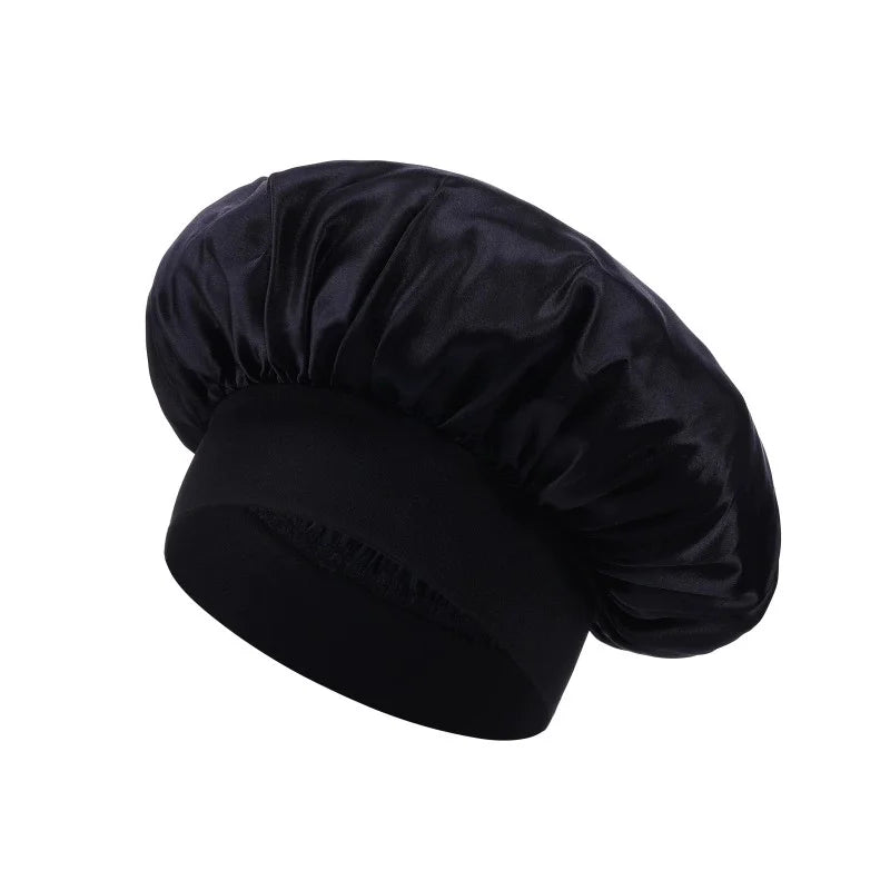 Gorro de satén de doble capa para dormir