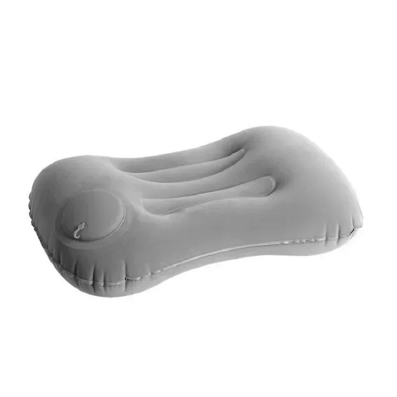 JJYY Travel Pillow Air Inflatable Airplane Car Pillows Pillow Folding Press Type Bed Pillows Neck Cushion Home Office Supplies
