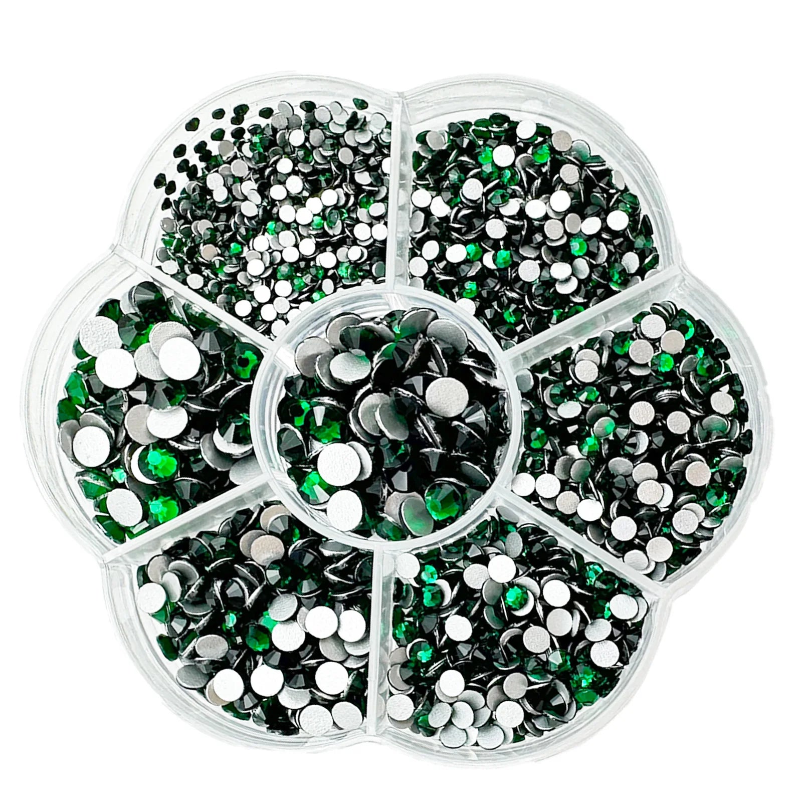 2100pcs Nail Art Rhinestones Flat Back AB White Glass Facial Rhinestones Treasure Flatback Nail Art Decorations