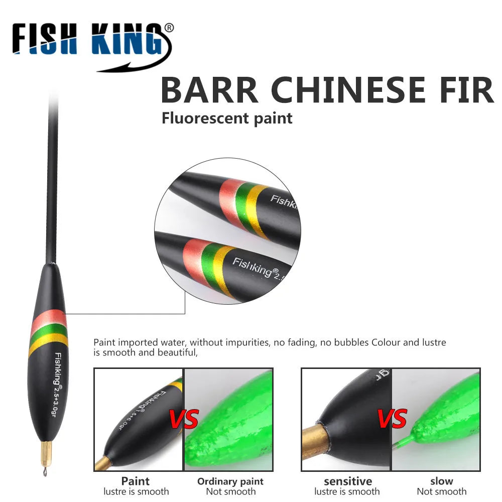 5 accesorios de pesca al aire libre para flotador de pesca con plomo, gran flotabilidad y cola engrosada