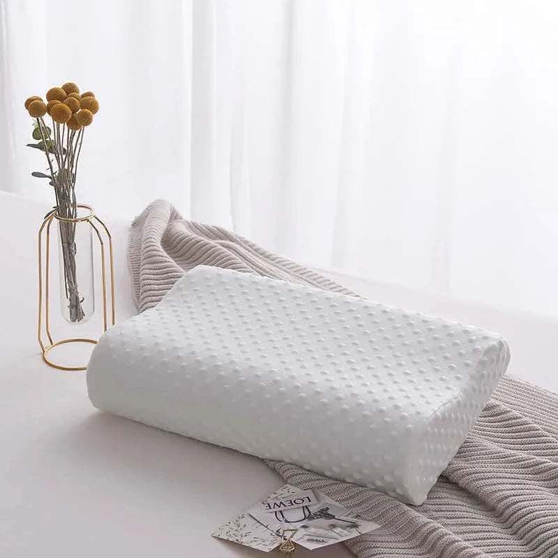 Almohada de espuma viscoelástica para dormir, almohada ajustable para dormir de lado, para alivio del dolor de cuello y hombros, almohada ortopédica contorneada JAF028