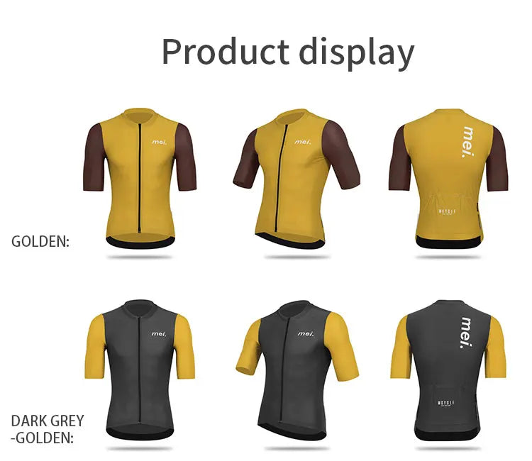 Mcycle Maillot de Ciclismo de Verano para Hombre, Camiseta de Bicicleta de Montaña Transpirable, Tops de Ciclismo de Manga Corta, Ropa de Ciclismo MTB