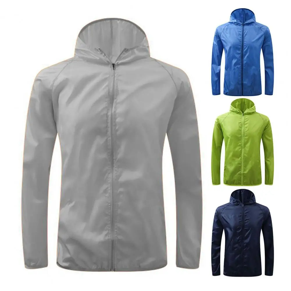 Sun Jacket Men Women Hiking Jackets Waterproof Sun Windbreaker Quick Dry Long Sleeve Thin Candy Color Anti UV Coat