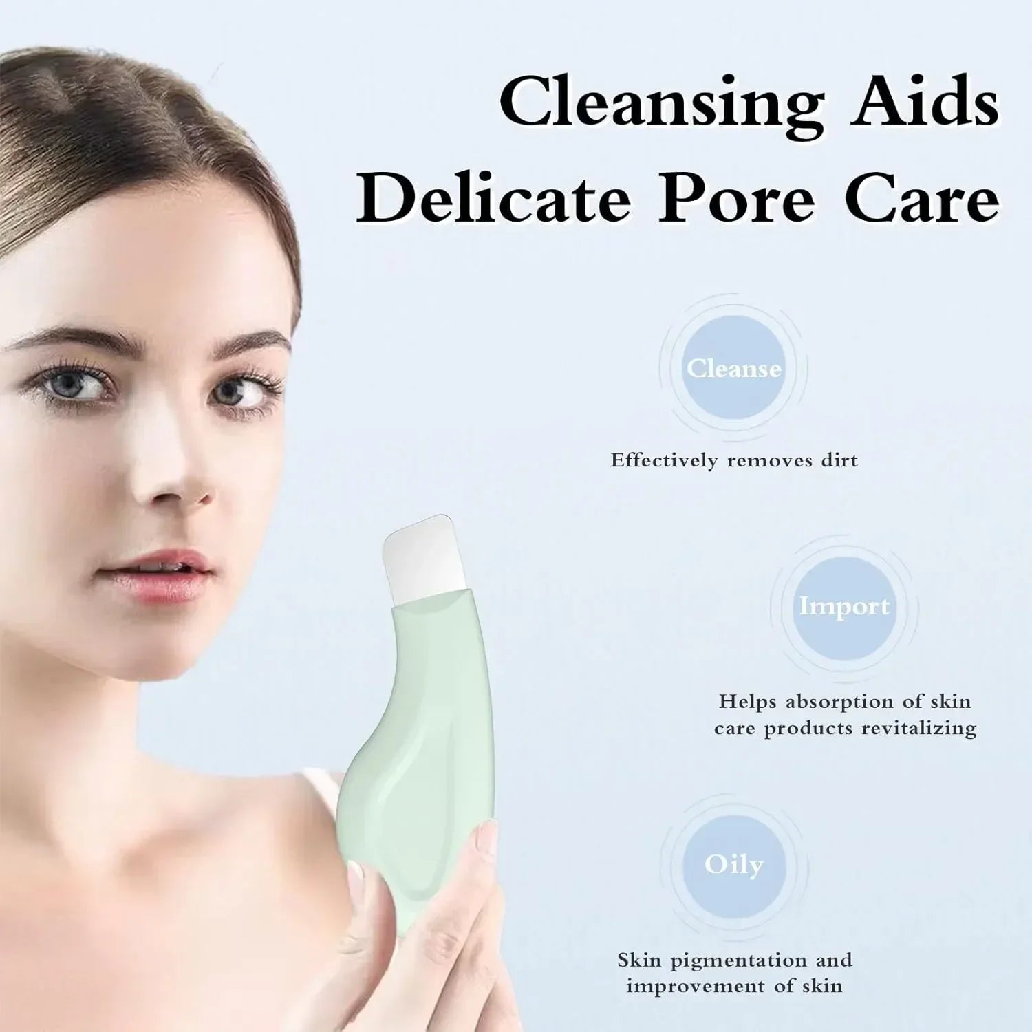 Blackhead Remover Tool for Face Nose Face Spatula for Facial Cleansing Silicone Face-Scraper Mild and Safe Skin Care Tool