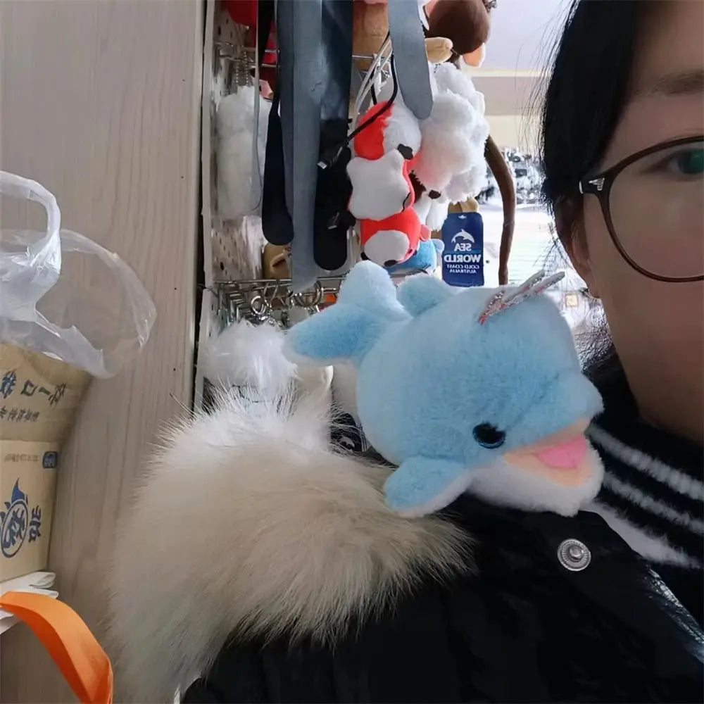 Stuffed Animals Magnetic Shoulder Plush Raccoon Clip on Shoulder Plush Doll Cute Vivid Decorative Animal Plush Toy Kids Gift